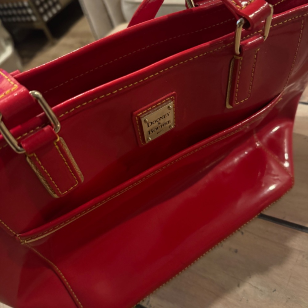 Dooney and Bourke red purse - Picture 3 of 5